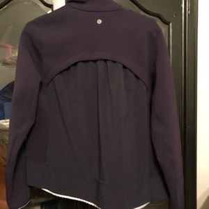 Navy blue Lululemon scuba jacket